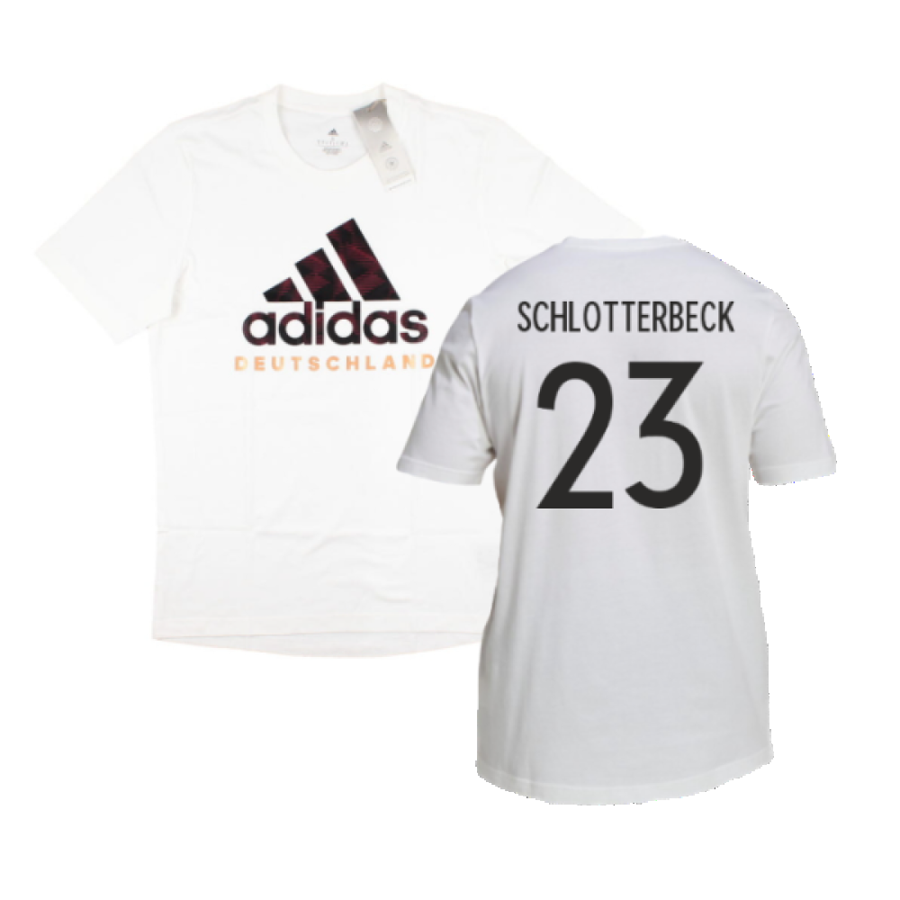 2022-2023 Germany DNA Graphic Tee (White) (Schlotterbeck 23)