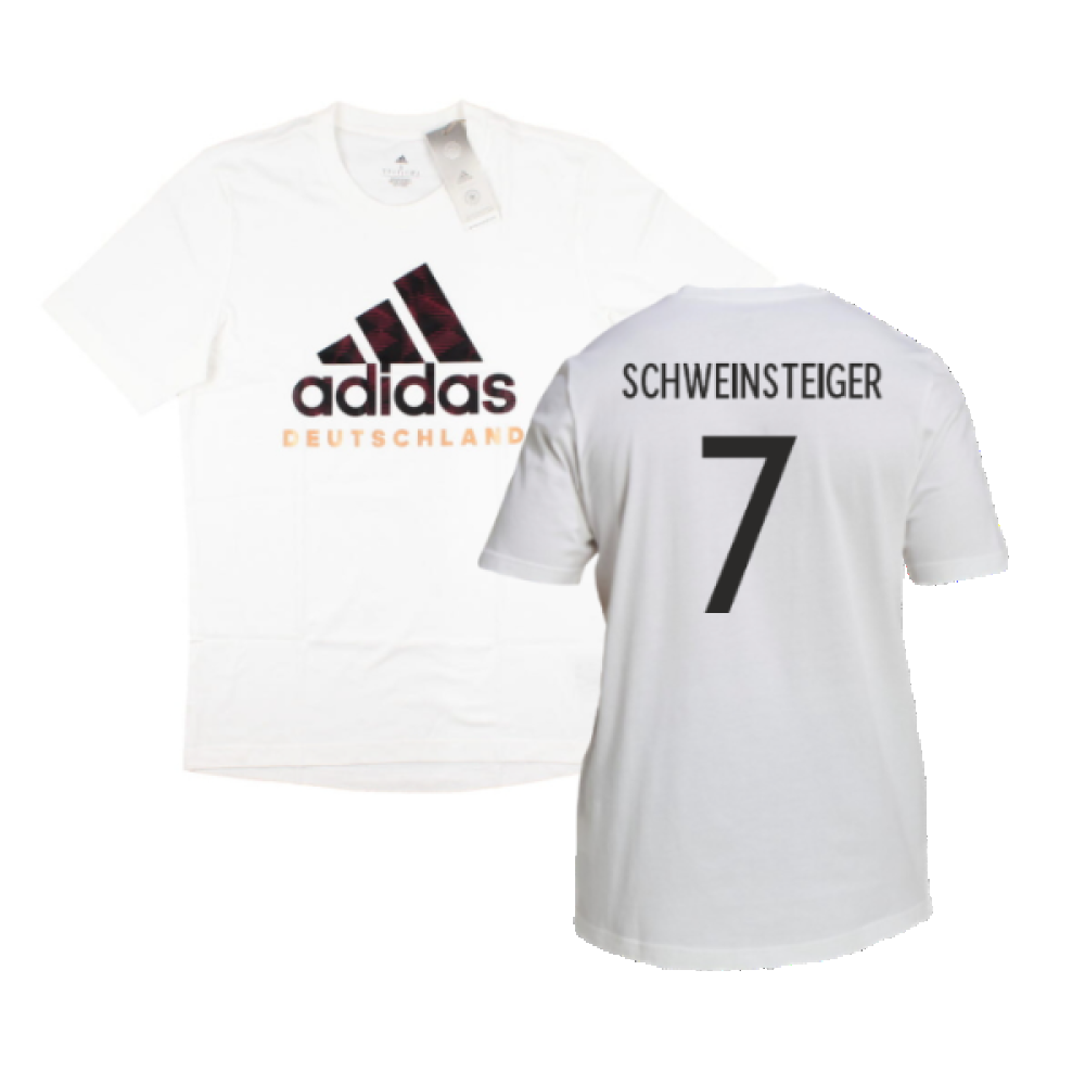 2022-2023 Germany DNA Graphic Tee (White) (Schweinsteiger 7)