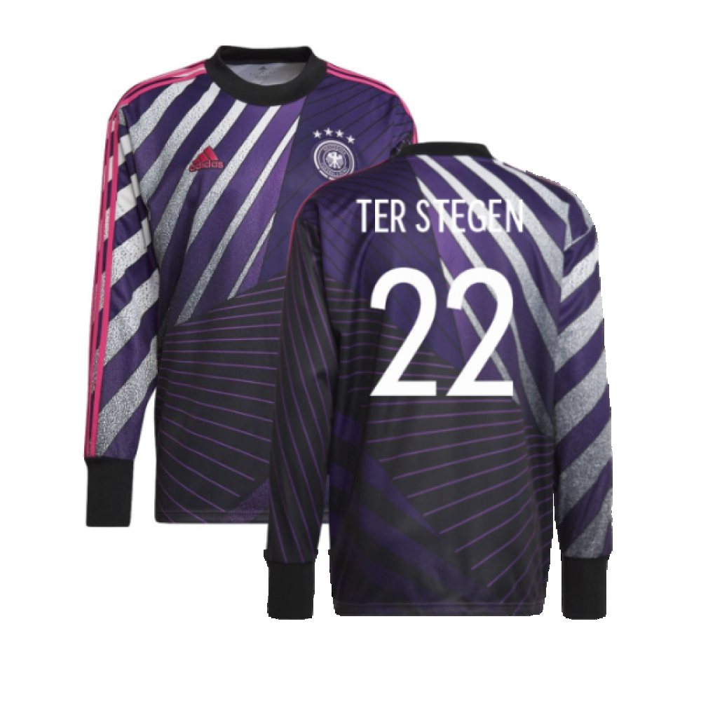 2022-2023 Germany Goalkeeper Icon Jersey (Black) (Ter Stegen 22)