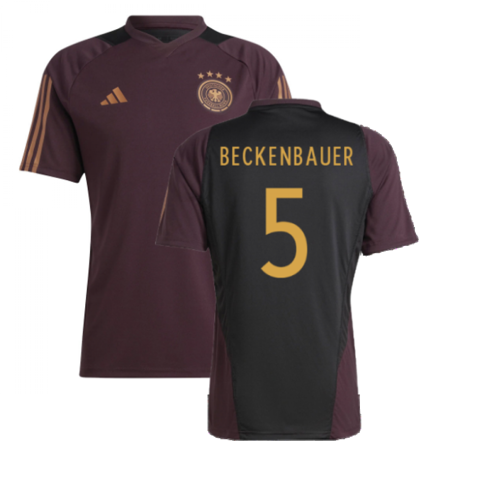 2022-2023 Germany Training Jersey (Shadow Maroon) (BECKENBAUER 5)