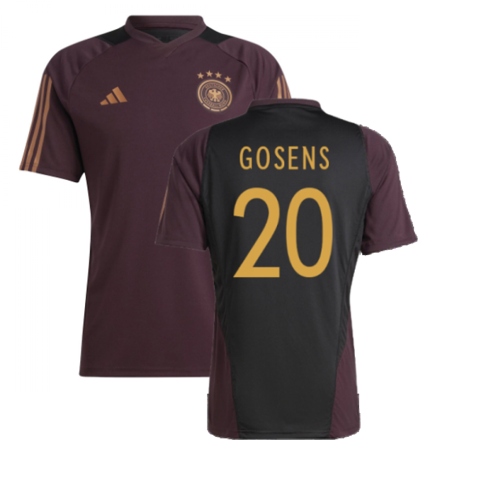 2022-2023 Germany Training Jersey (Shadow Maroon) (GOSENS 20)