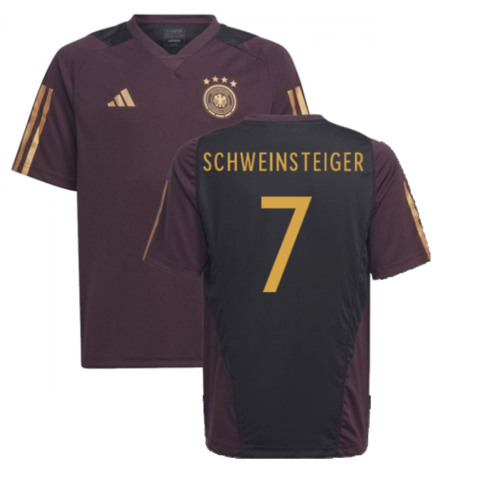 2022-2023 Germany Training Jersey (Shadow Maroon) - Kids (SCHWEINSTEIGER 7)