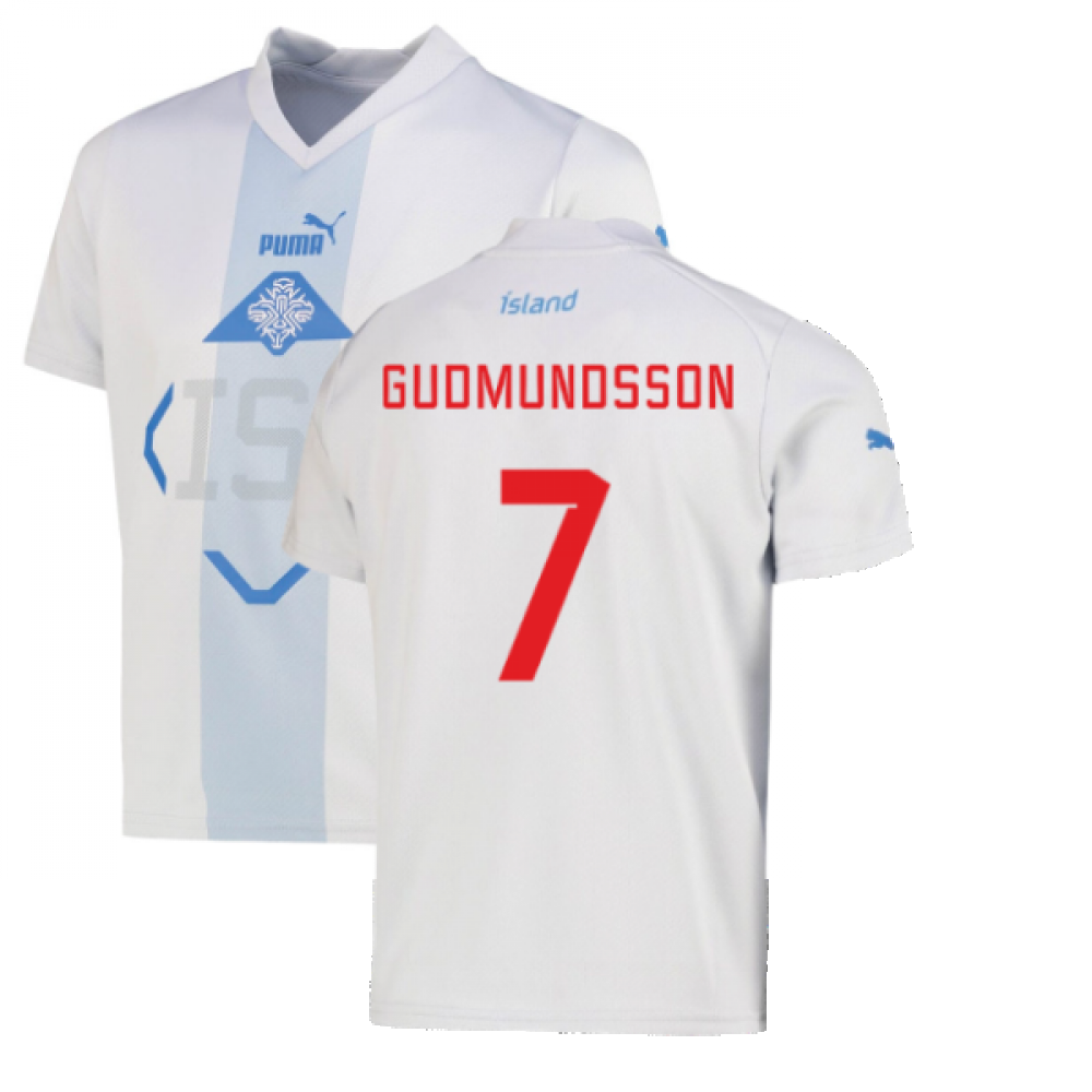 2022-2023 Iceland Away Shirt (Kids) (GUDMUNDSSON 7)