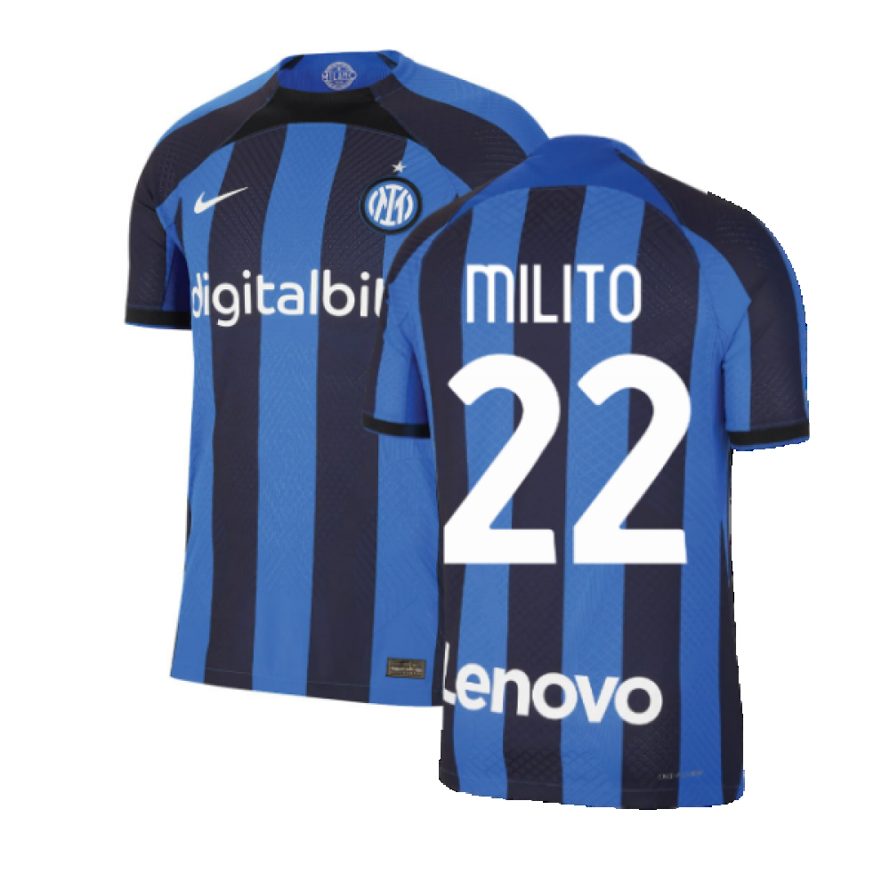 2022-2023 Inter Milan Home Jersey (MILITO 22)