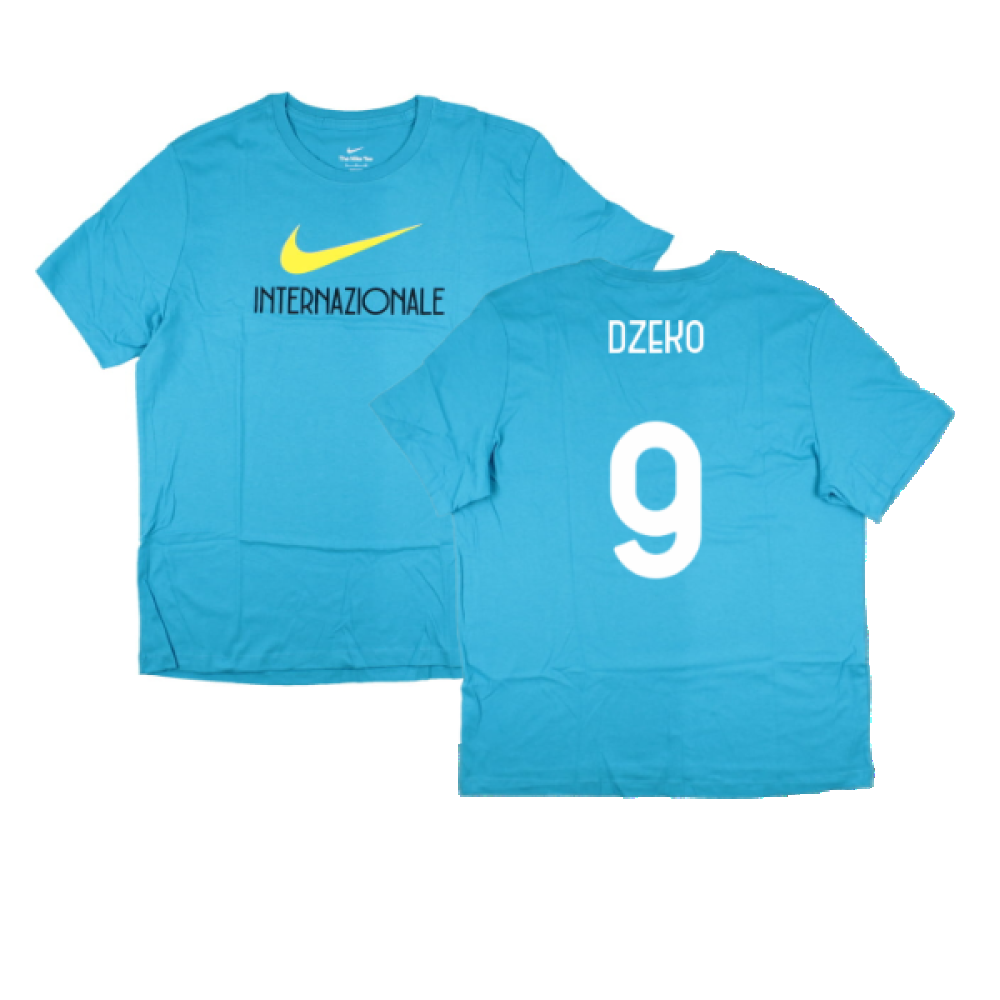 2022-2023 Inter Milan Swoosh Tee (Blue) (DZEKO 9)