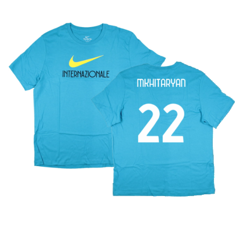 2022-2023 Inter Milan Swoosh Tee (Blue) (MKHITARYAN 22)