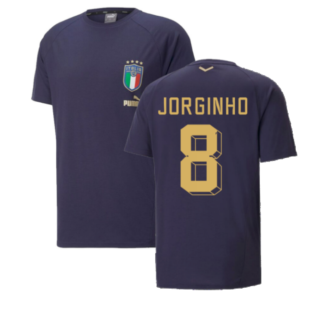 2022-2023 Italy Coach Casuals Tee (Peacot) (JORGINHO 8)