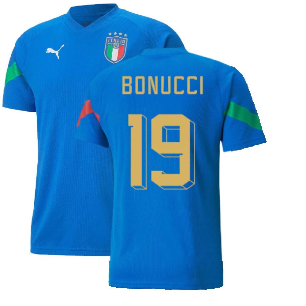 2022-2023 Italy Player Training Jersey (Blue) (BONUCCI 19)