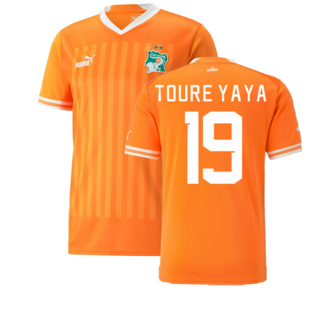 2022-2023 Ivory Coast Home Shirt (TOURE YAYA 19)