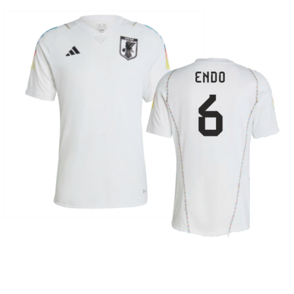 2022-2023 Japan Pre-Match Shirt (White) (Endo 6)