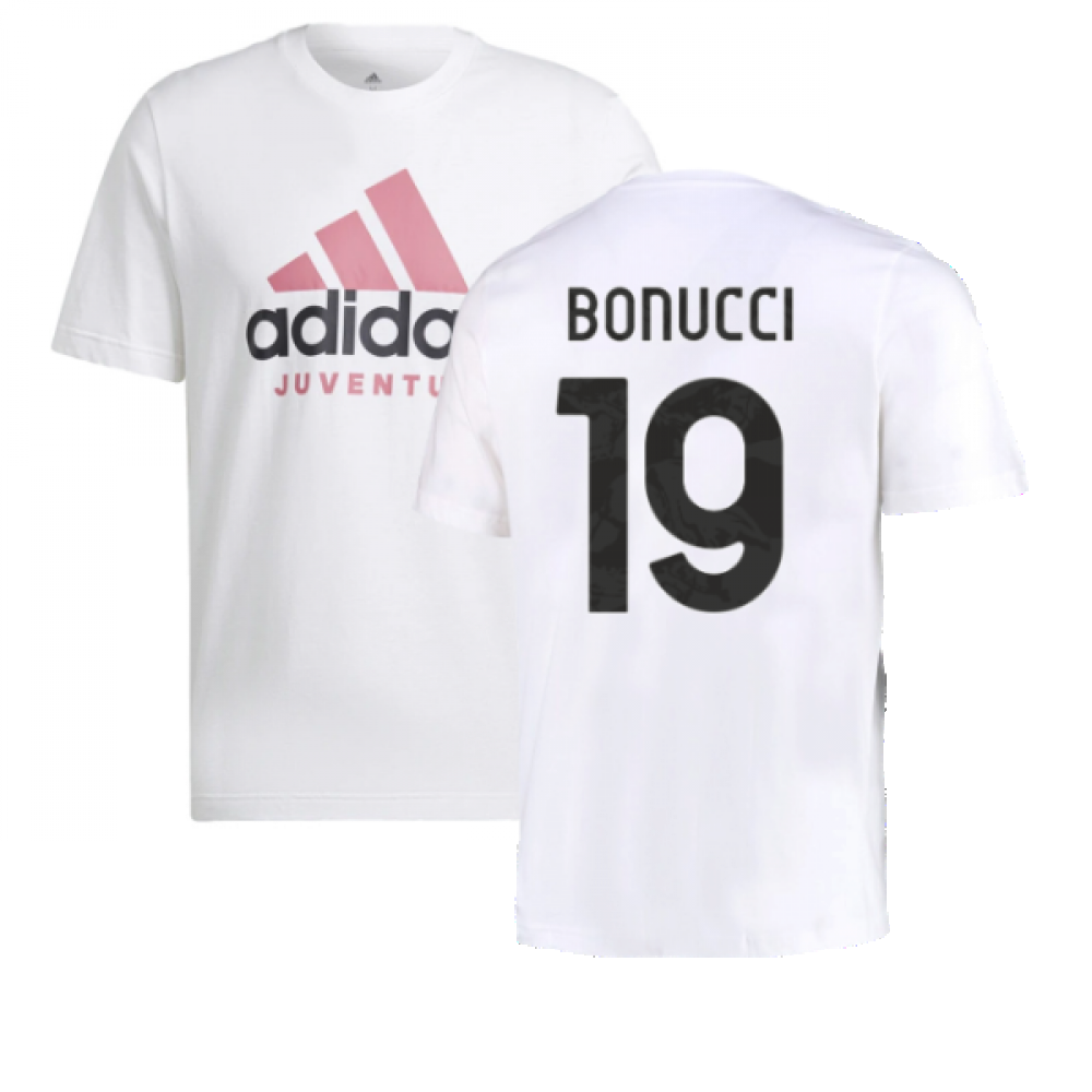 2022-2023 Juventus DNA Graphic Tee (White) (BONUCCI 19)