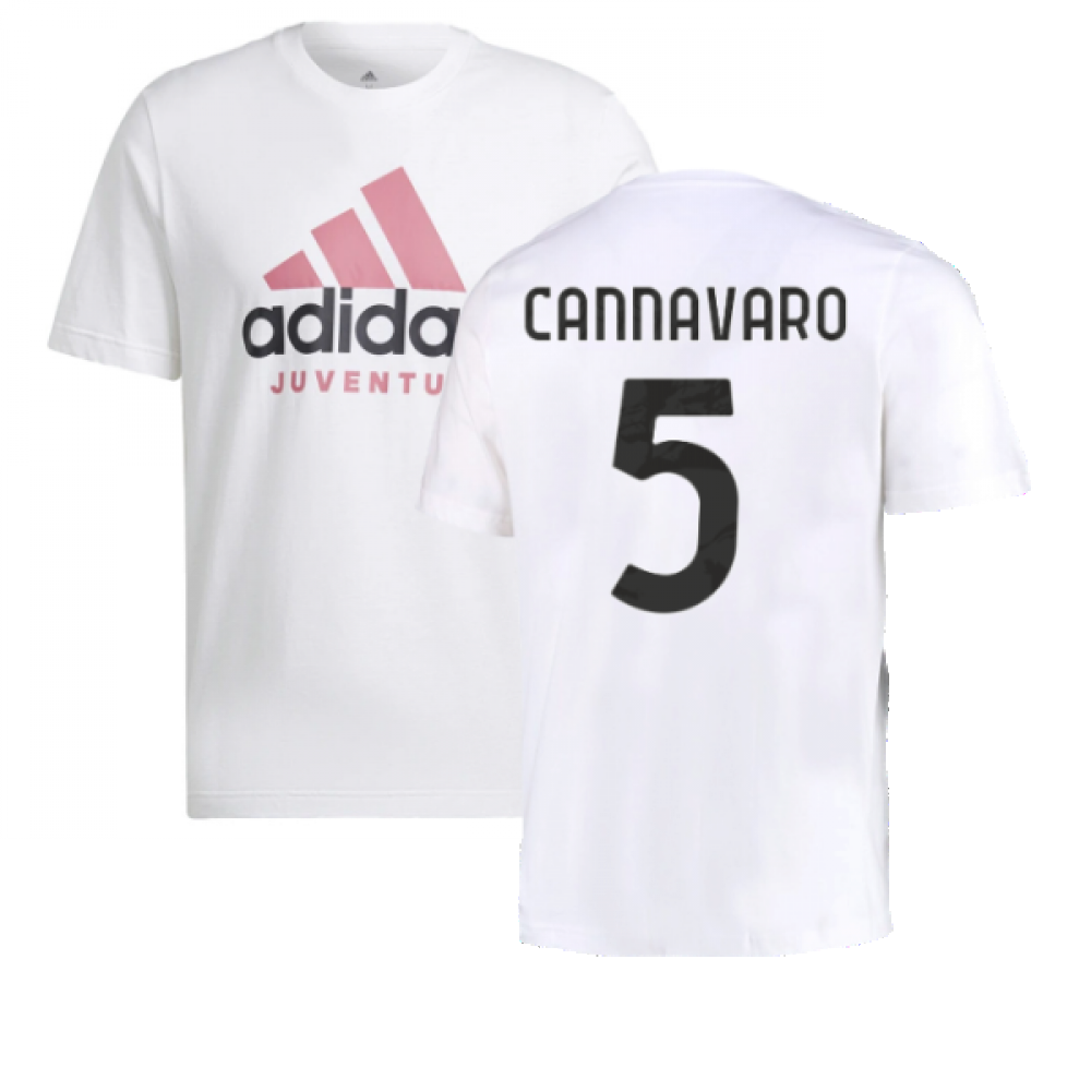 2022-2023 Juventus DNA Graphic Tee (White) (CANNAVARO 5)