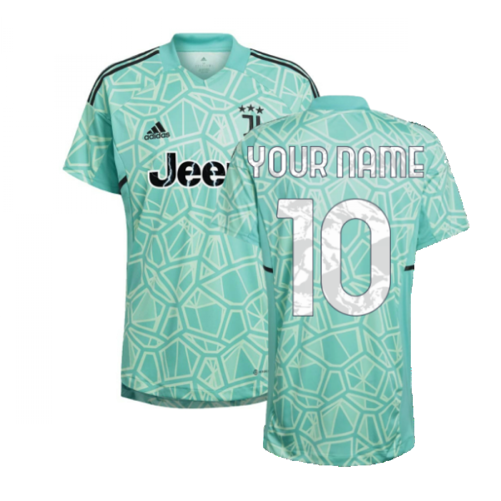 2022-2023 Juventus Home Goalkeeper Shirt (Mint) (Your Name)