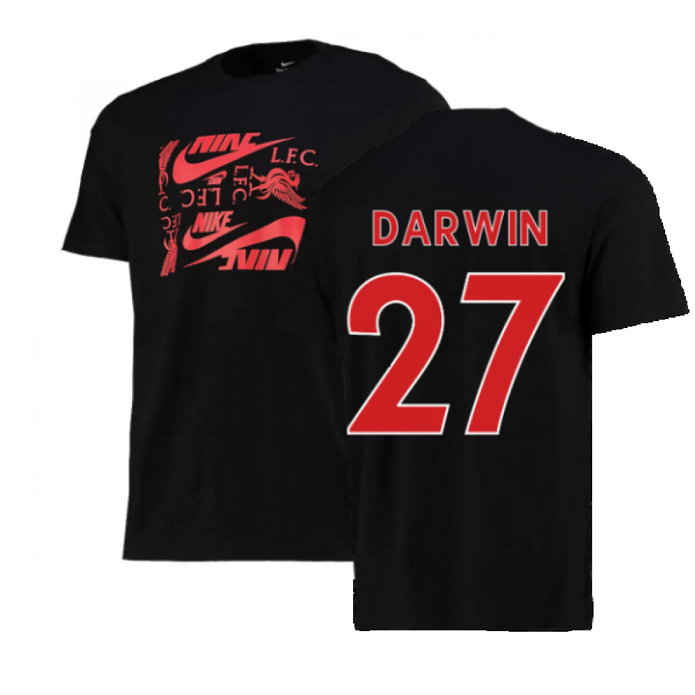 2022-2023 Liverpool Graphic Tee (Black) (DARWIN 27)