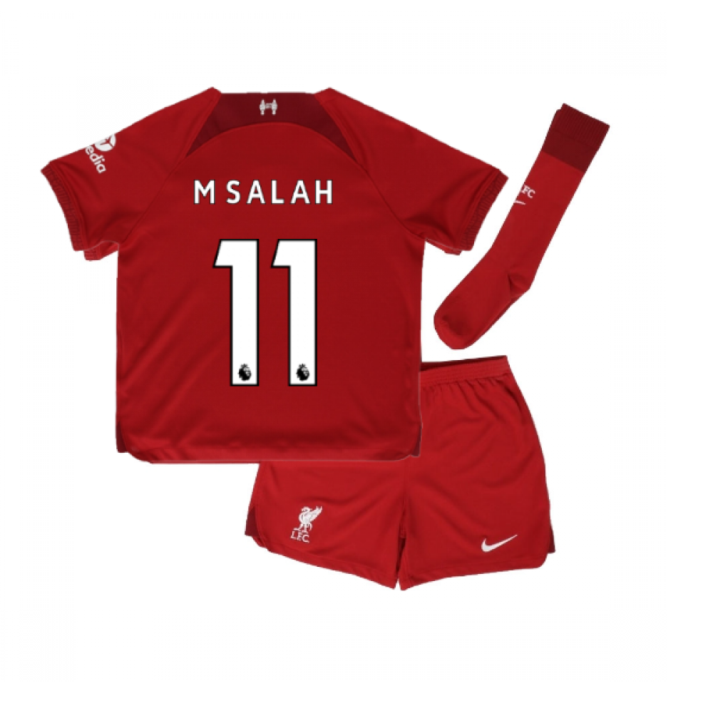 2022-2023 Liverpool Home Little Boys Mini Kit (M SALAH 11)