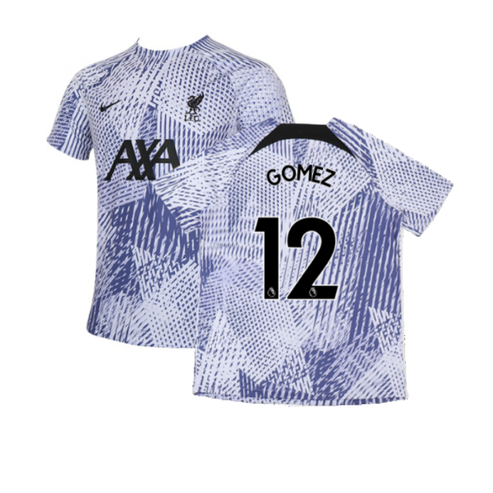 2022-2023 Liverpool Pre-Match Training Shirt (Pure Violet) (GOMEZ 12)