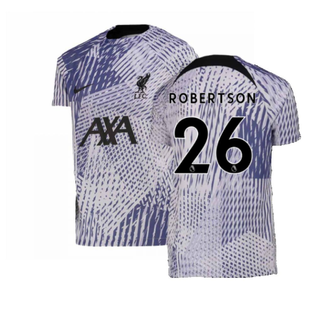 2022-2023 Liverpool Pre-Match Training Shirt (Pure Violet) - Kids (ROBERTSON 26)