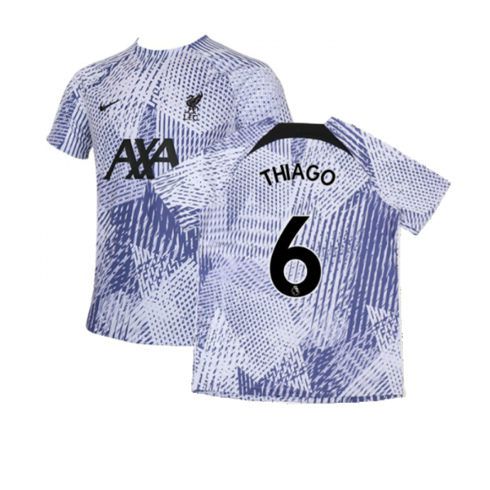 2022-2023 Liverpool Pre-Match Training Shirt (Pure Violet) (THIAGO 6)