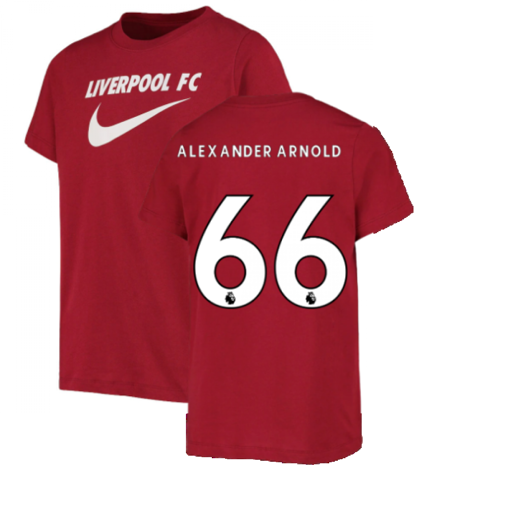 2022-2023 Liverpool Swoosh Tee (Red) (ALEXANDER ARNOLD 66)