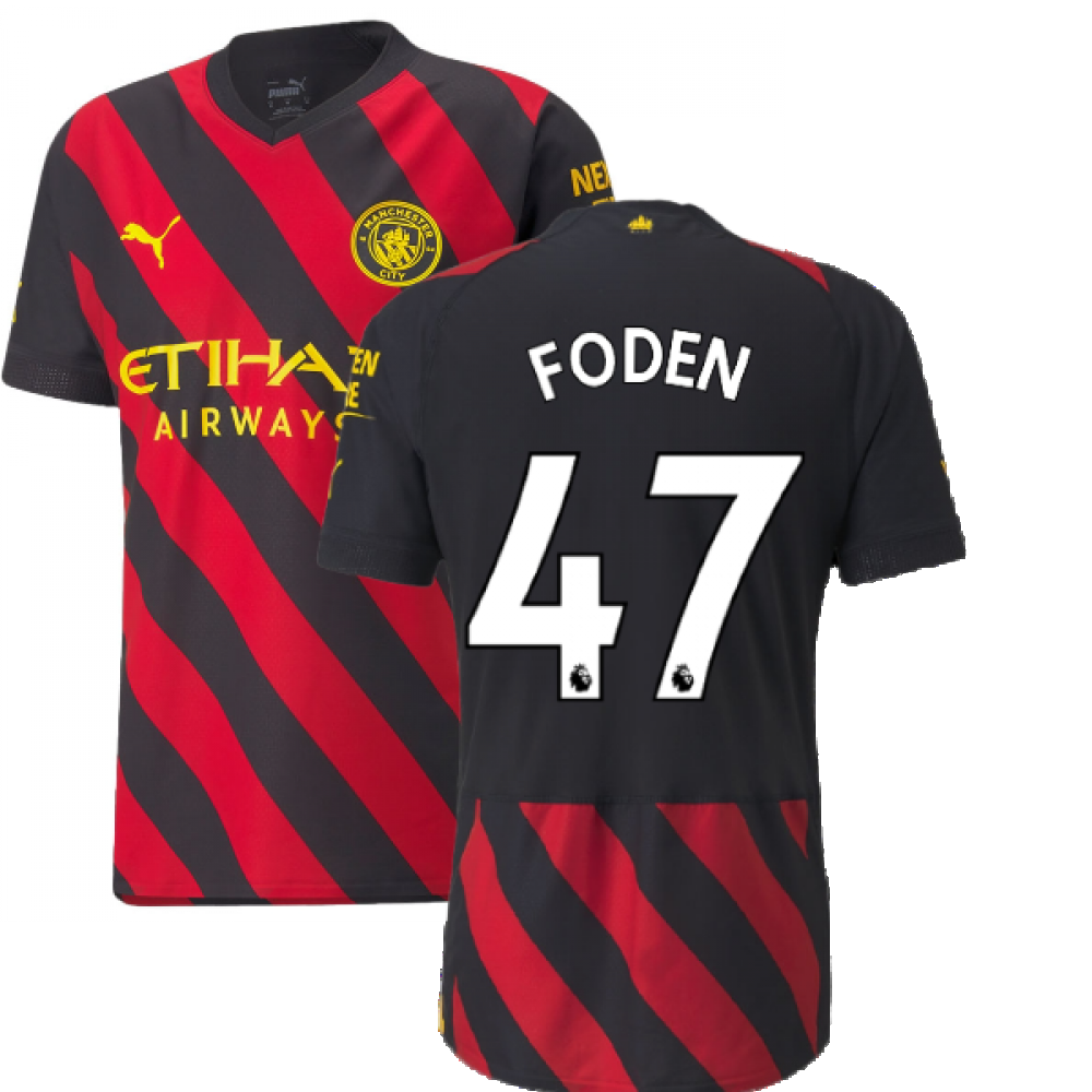 2022-2023 Man City Authentic Away Shirt (FODEN 47)