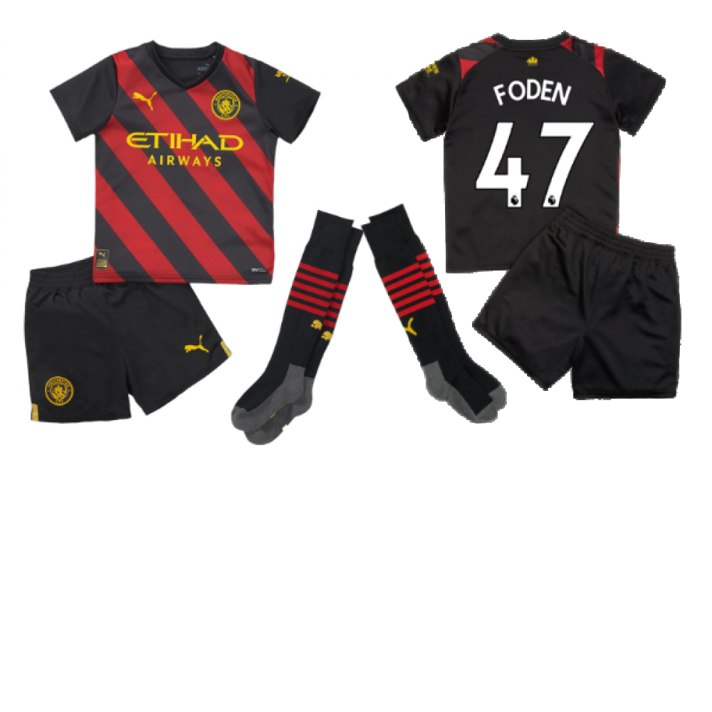 2022-2023 Man City Away Mini Kit (FODEN 47)