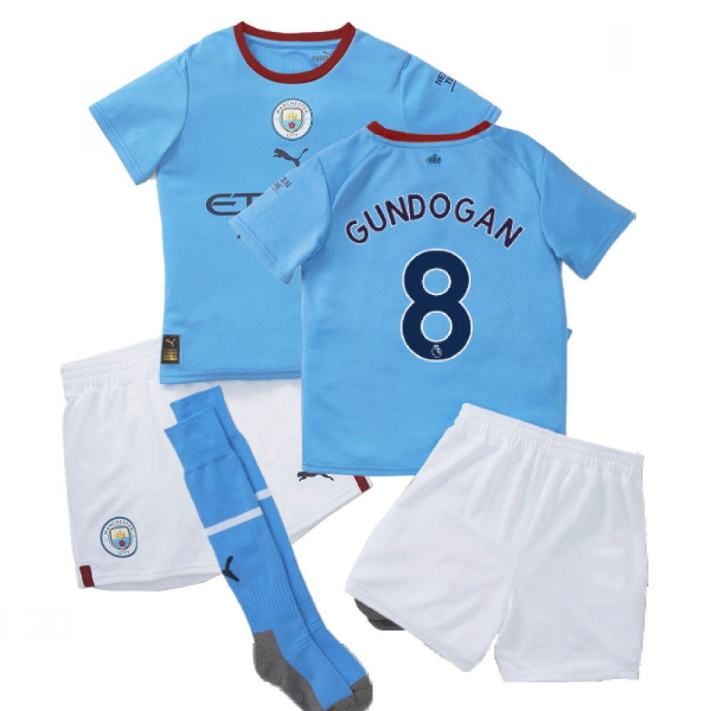 2022-2023 Man City Home Mini Kit (GUNDOGAN 8)