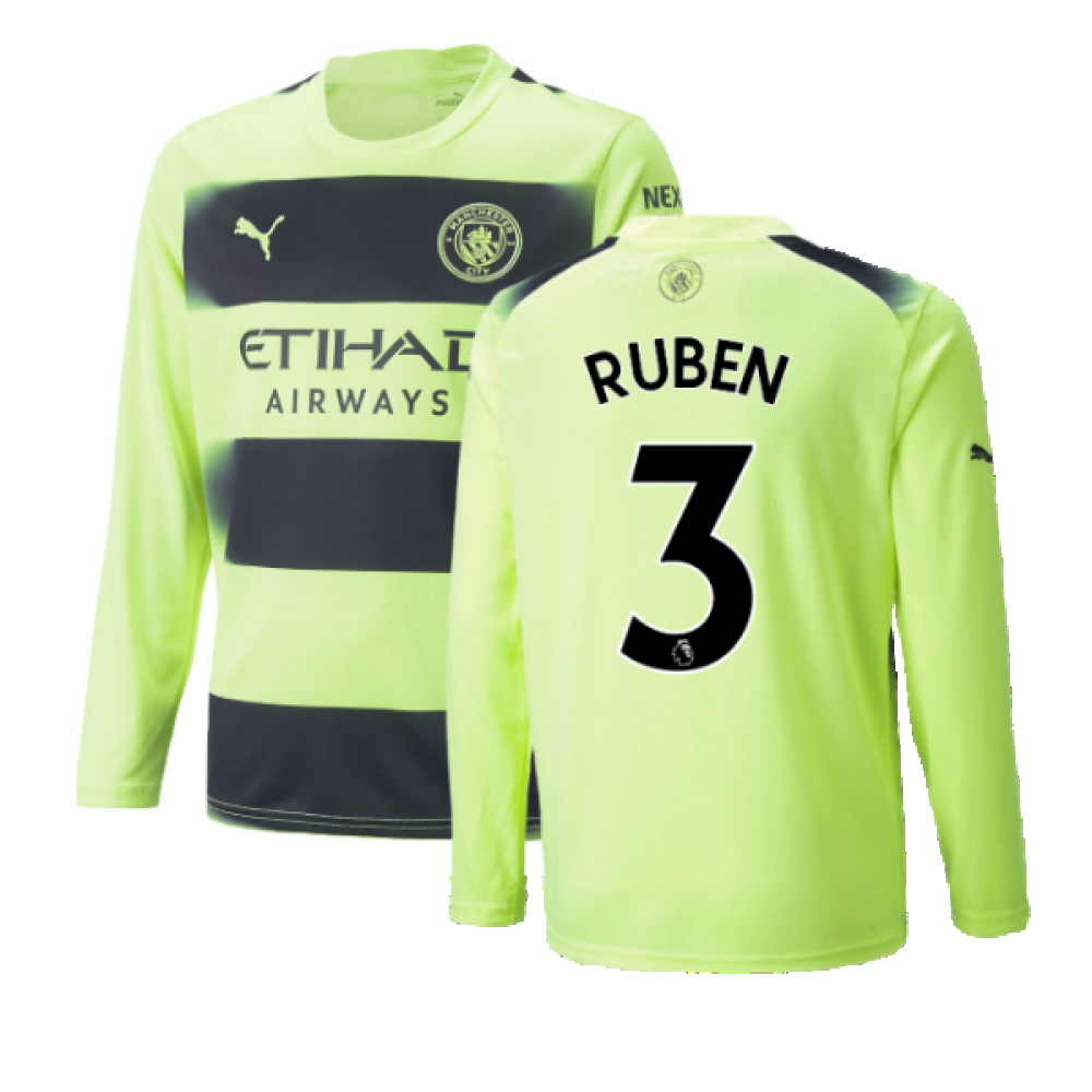 2022-2023 Man City Long Sleeve Third Shirt (RUBEN 3)