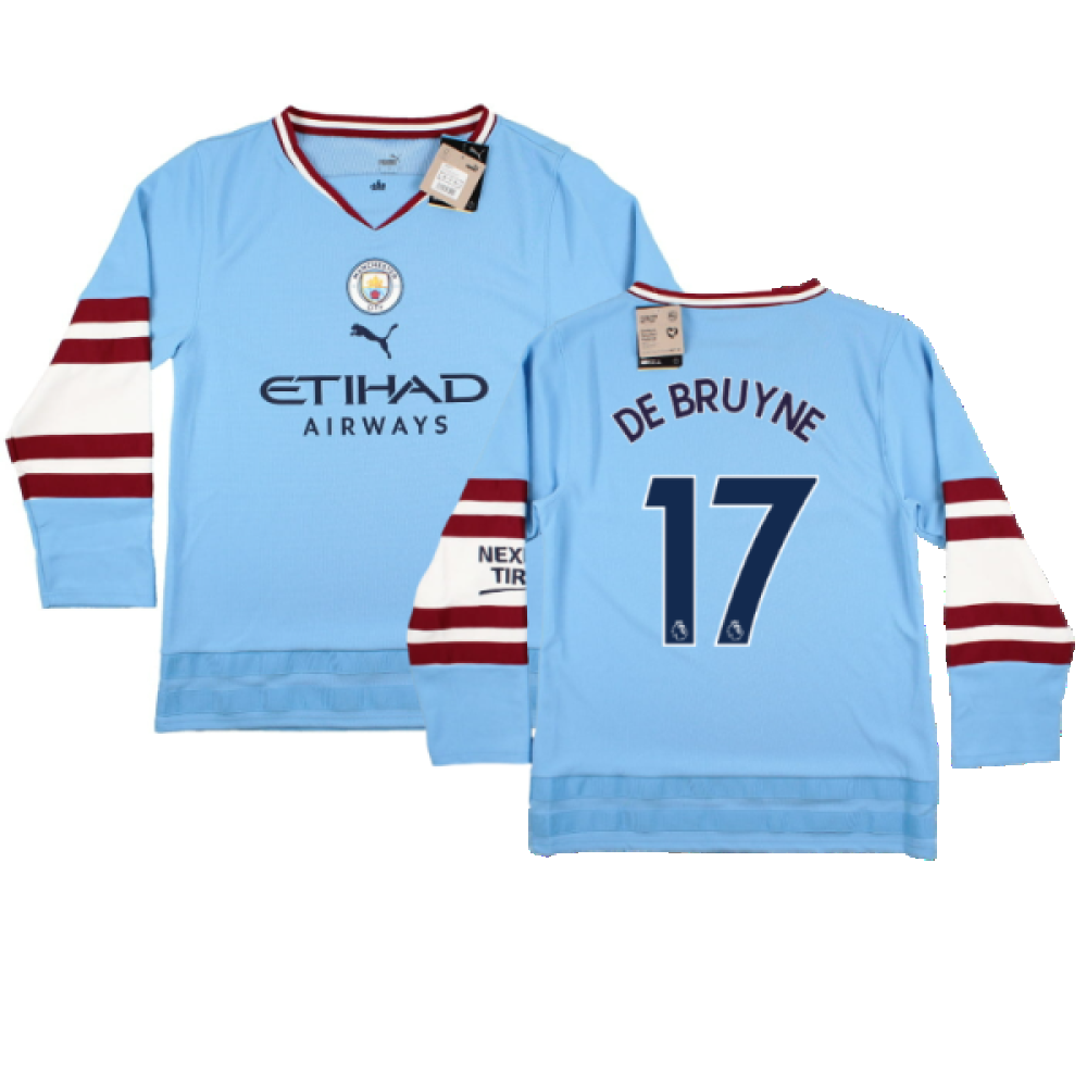 2022-2023 Man City Oversize Winter Jersey (De Bruyne 17)