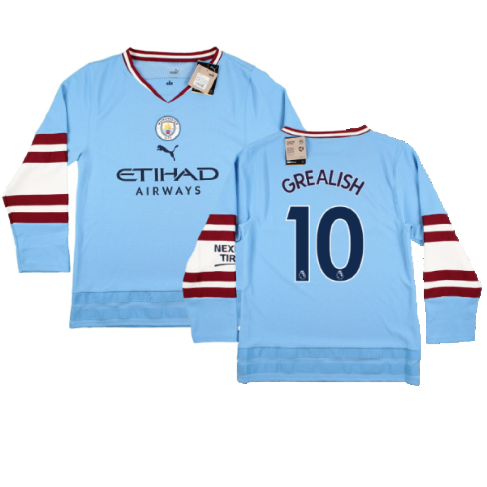 2022-2023 Man City Oversize Winter Jersey (Grealish 10)