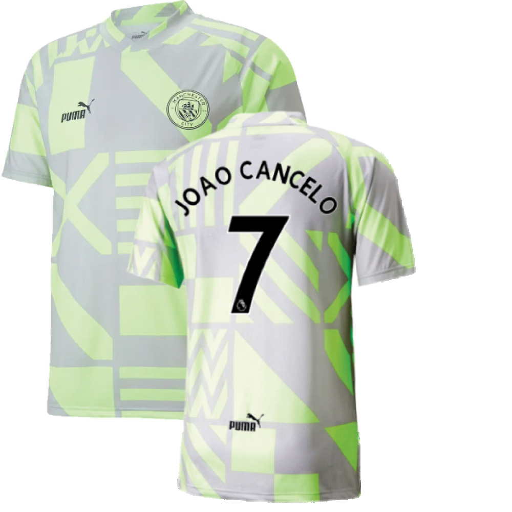 2022-2023 Man City Pre-Match Jersey (Grey Violet) (JOAO CANCELO 7)