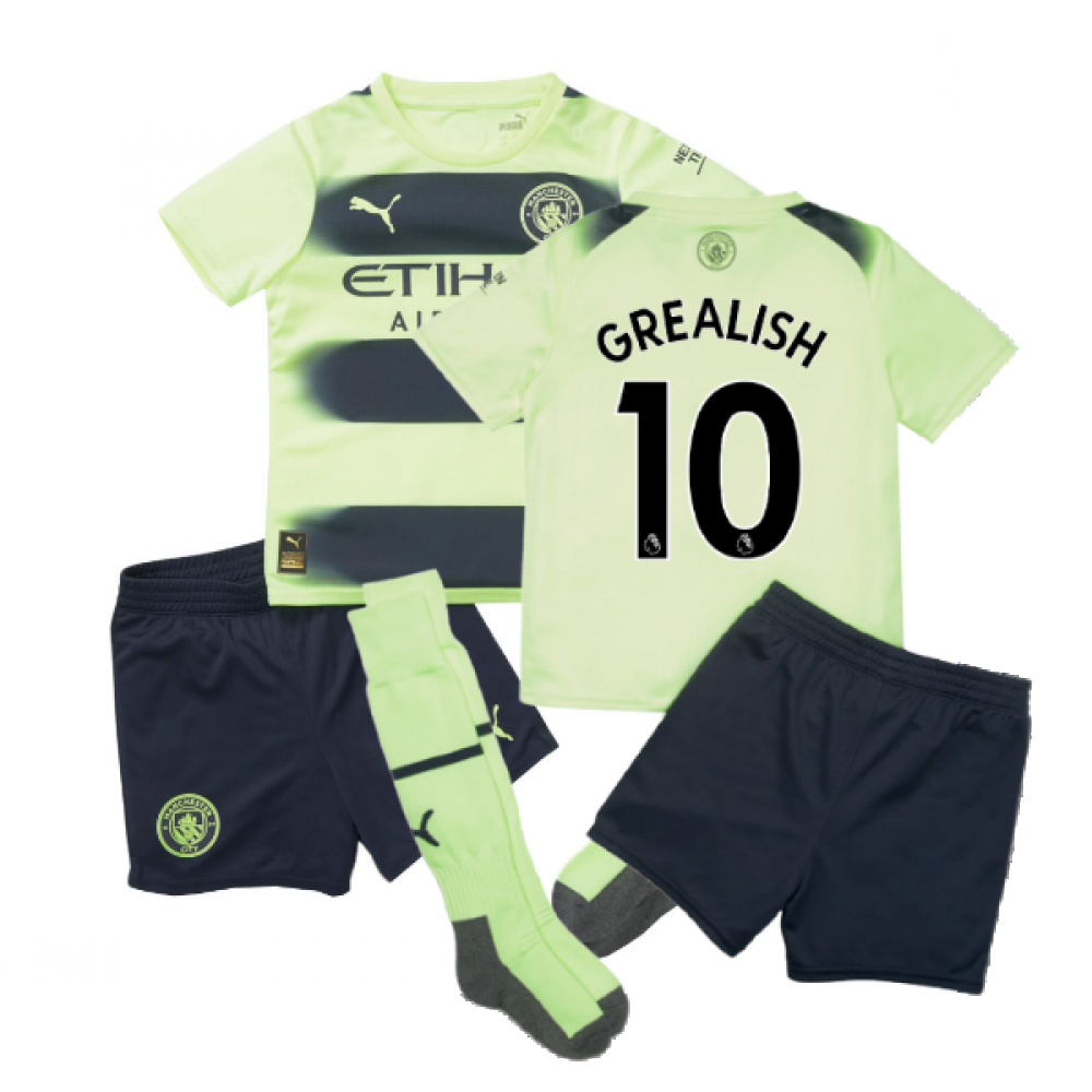 2022-2023 Man City Third Mini Kit (GREALISH 10)