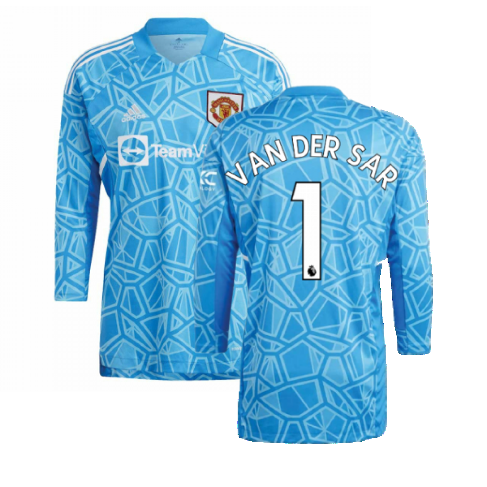 2022-2023 Man Utd Home Goalkeeper Shirt (Blue) (VAN DER SAR 1)