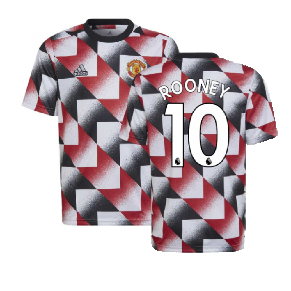 2022-2023 Man Utd Pre-Match Shirt (White) - Kids (ROONEY 10)