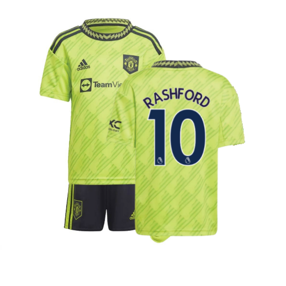 2022-2023 Man Utd Third Mini Kit (RASHFORD 10)