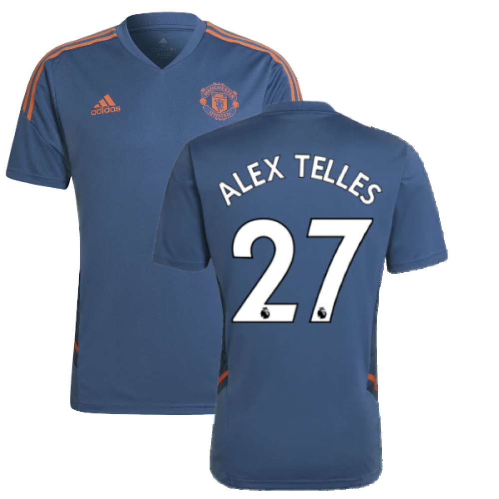 2022-2023 Man Utd Training Shirt (Blue) (ALEX TELLES 27)