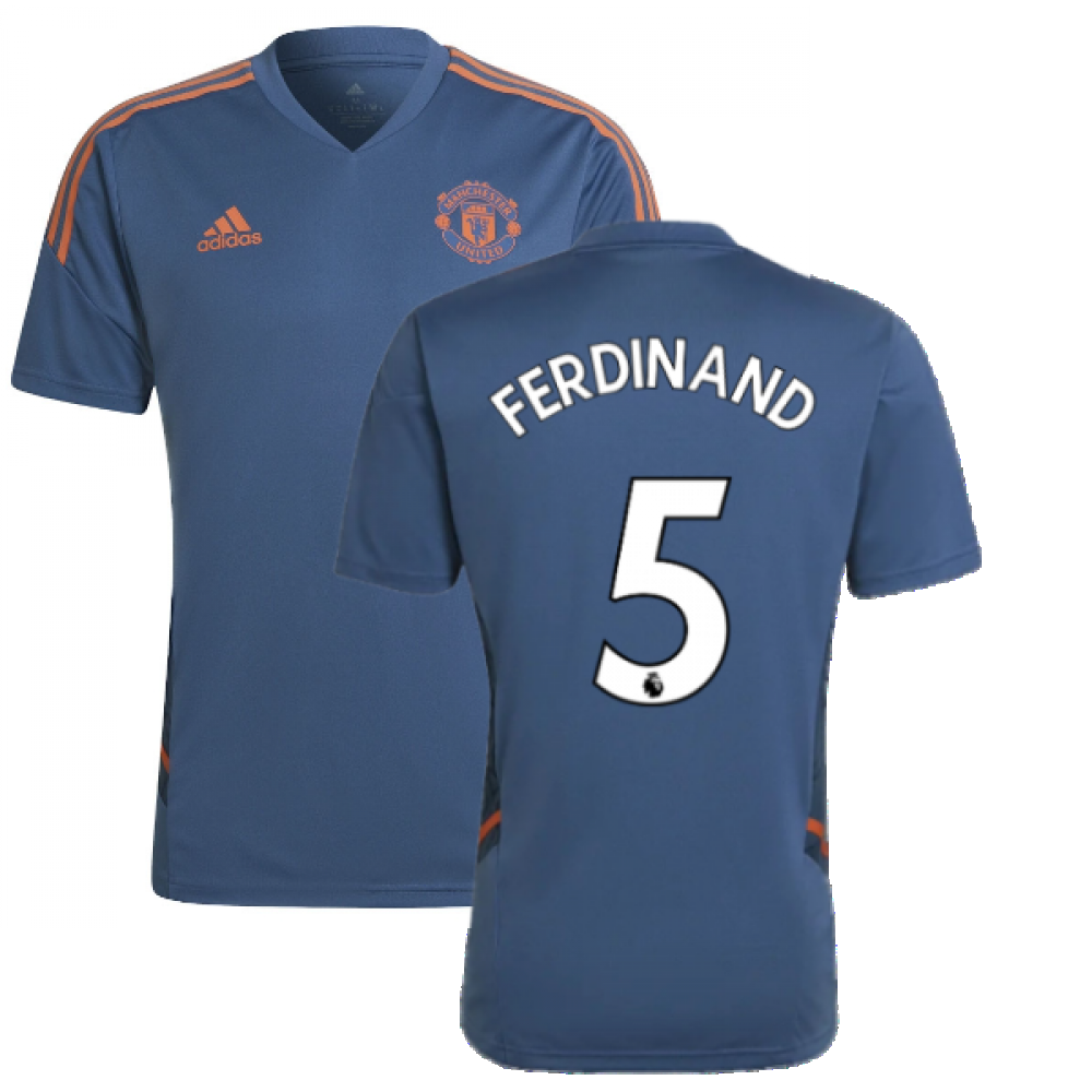 2022-2023 Man Utd Training Shirt (Blue) (FERDINAND 5)