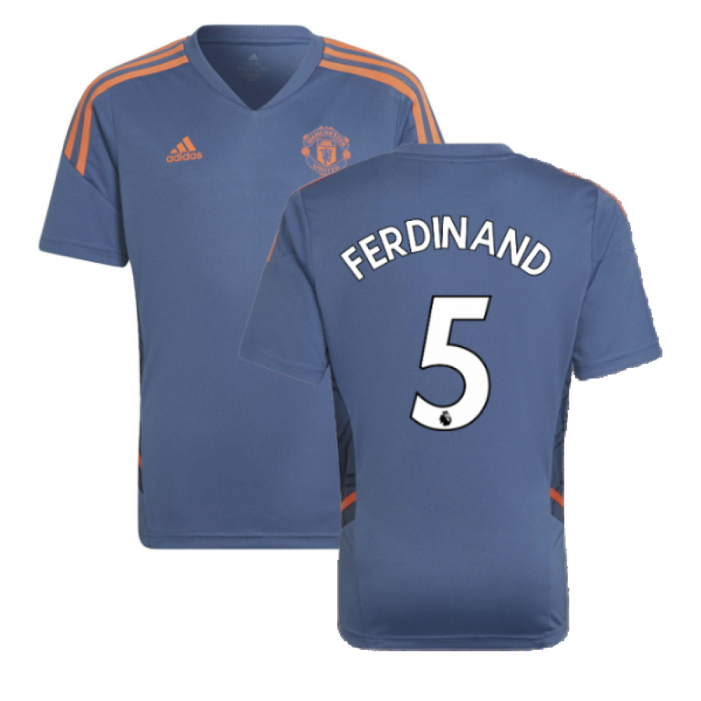 2022-2023 Man Utd Training Shirt (Blue) - Kids (FERDINAND 5)