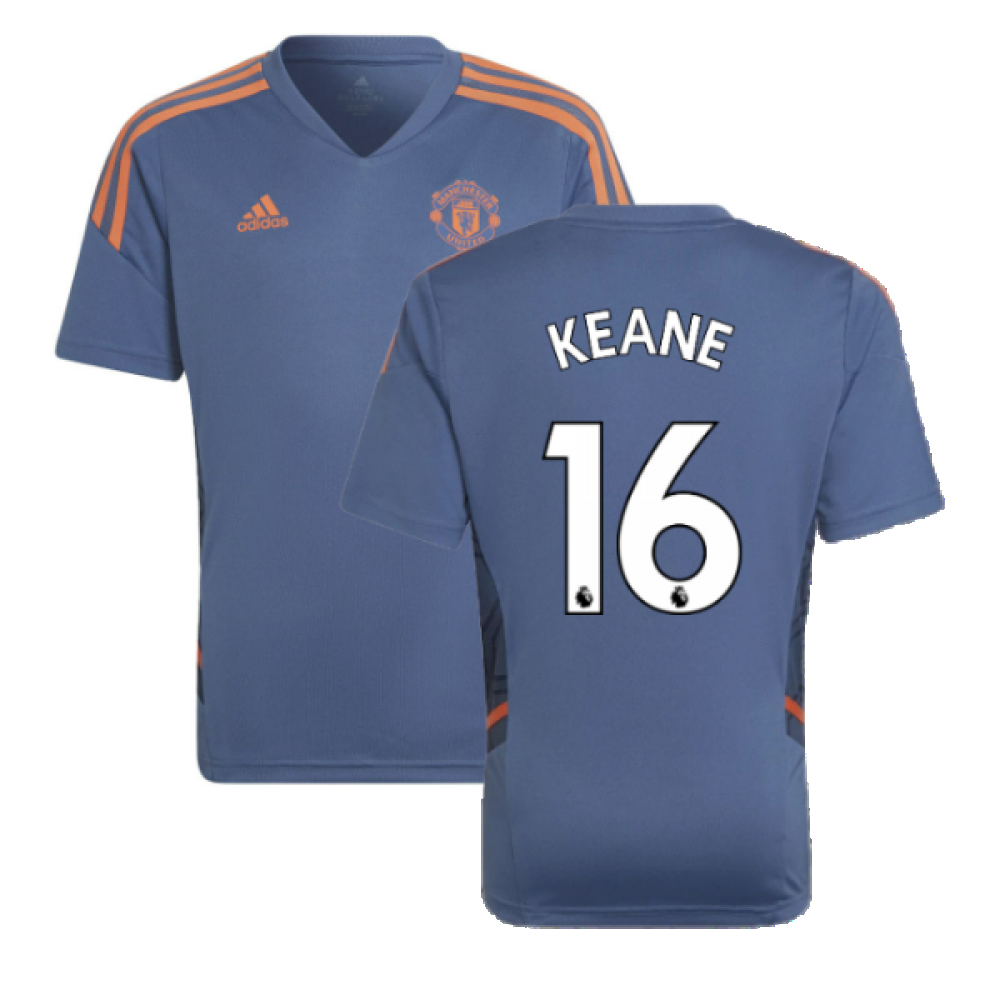 2022-2023 Man Utd Training Shirt (Blue) - Kids (KEANE 16)