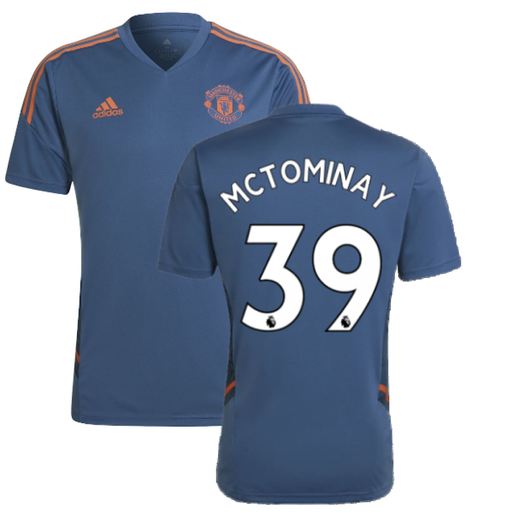 2022-2023 Man Utd Training Shirt (Blue) (McTOMINAY 39)