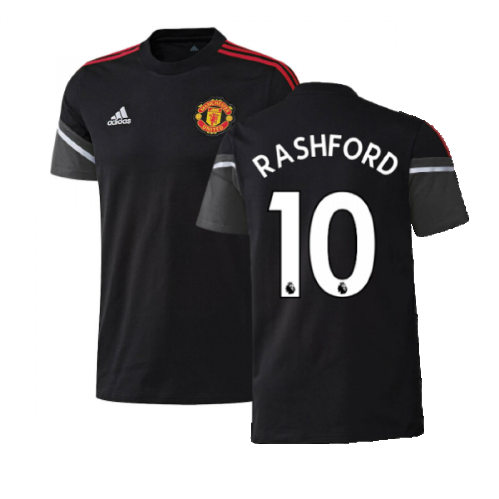 2022-2023 Man Utd Training Tee (Black) (RASHFORD 10)