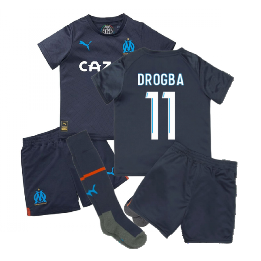 2022-2023 Marseille Away Mini Kit (DROGBA 11)