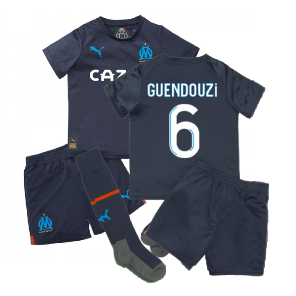 2022-2023 Marseille Away Mini Kit (GUENDOUZI 6)