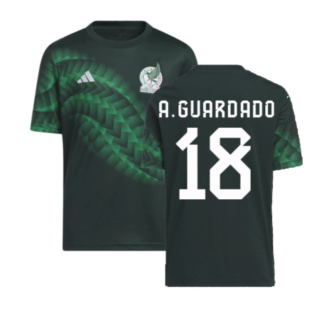 2022-2023 Mexico Pre-Match Shirt (Green) - Kids (A.GUARDADO 18)