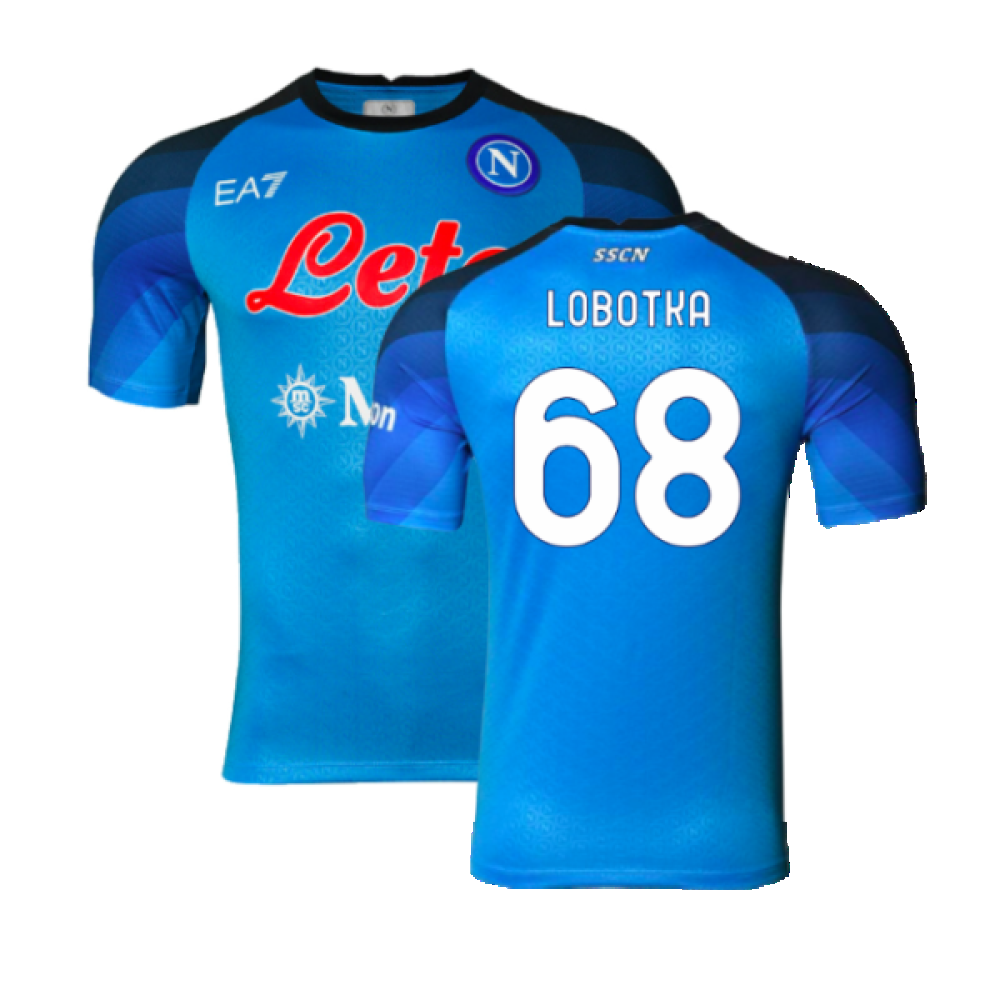 2022-2023 Napoli Home Authentic Shirt (Lobotka 68)