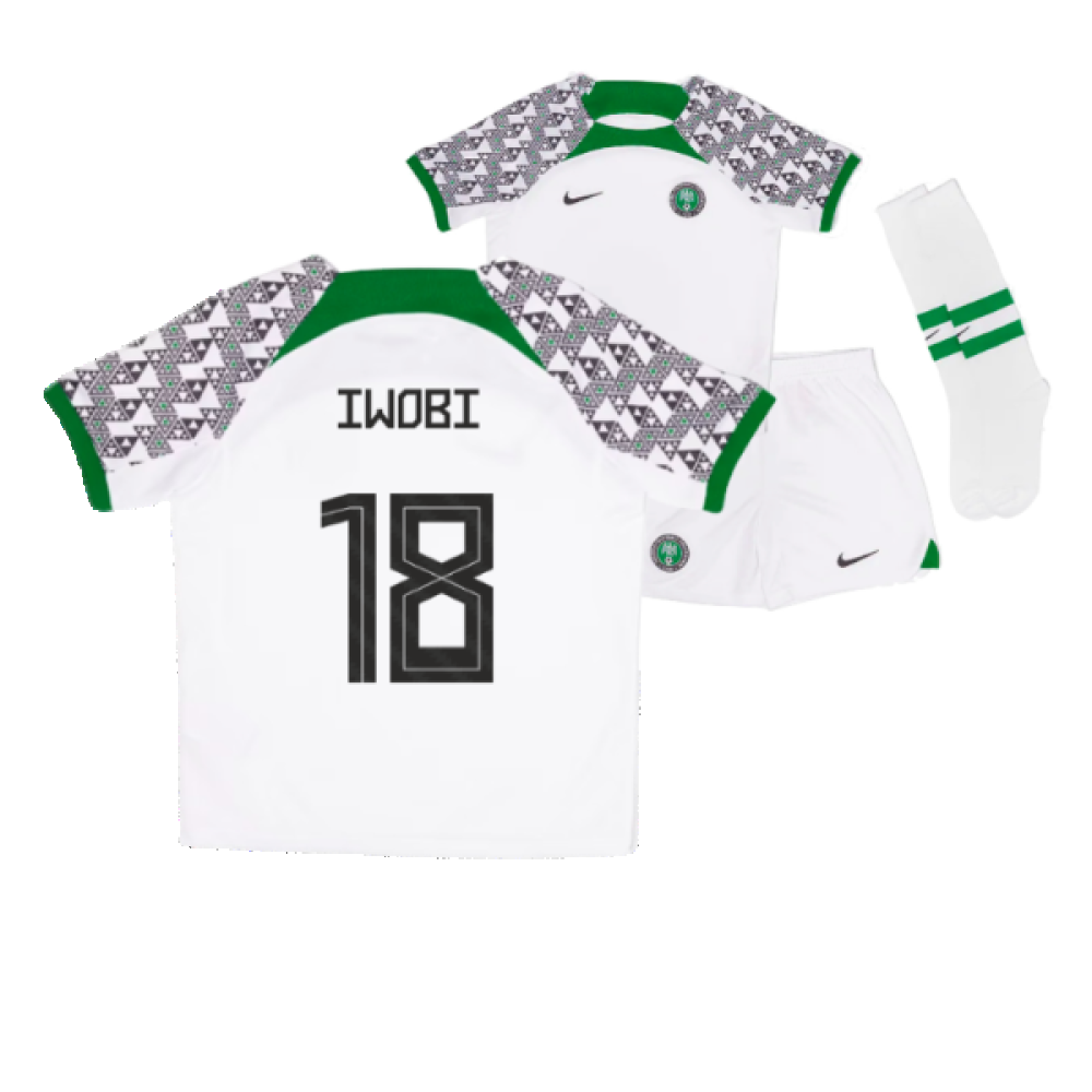 2022-2023 Nigeria Away Mini Kit (IWOBI 18)