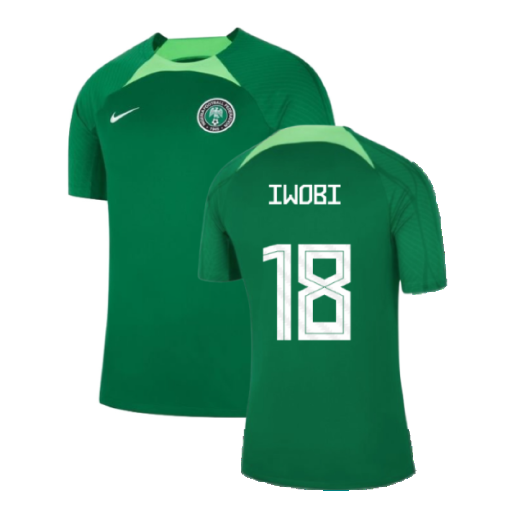 2022-2023 Nigeria Dri-Fit Training Shirt (Green) (IWOBI 18)