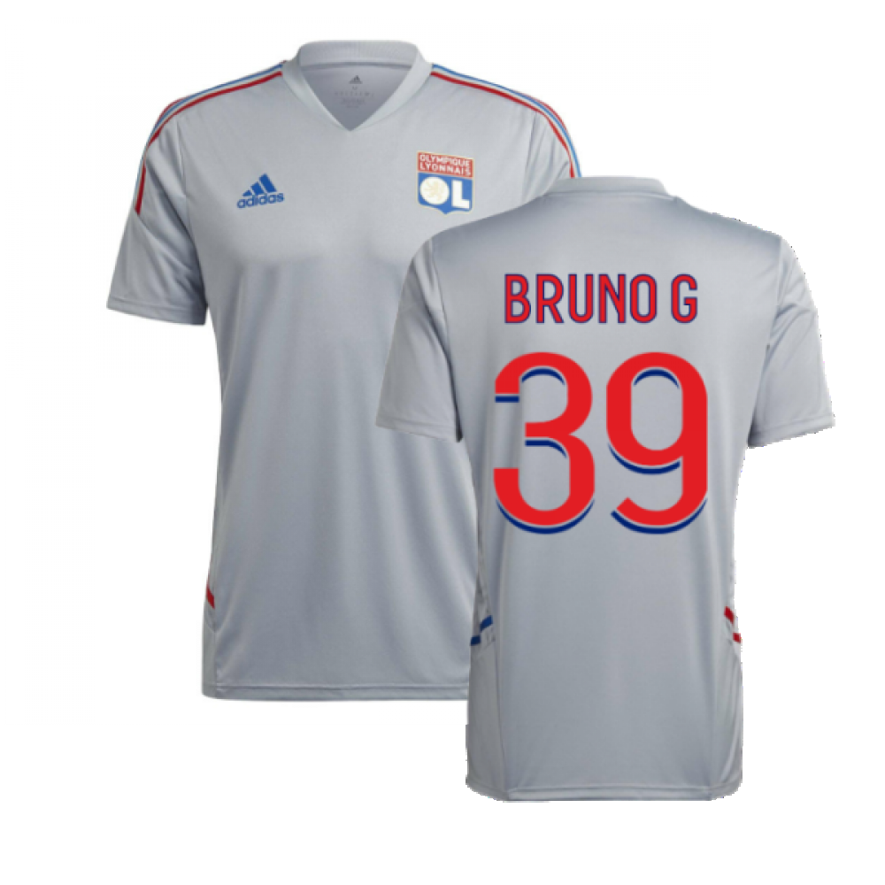 2022-2023 Olympique Lyon Training Jersey (Halo Silver) (BRUNO G 39)