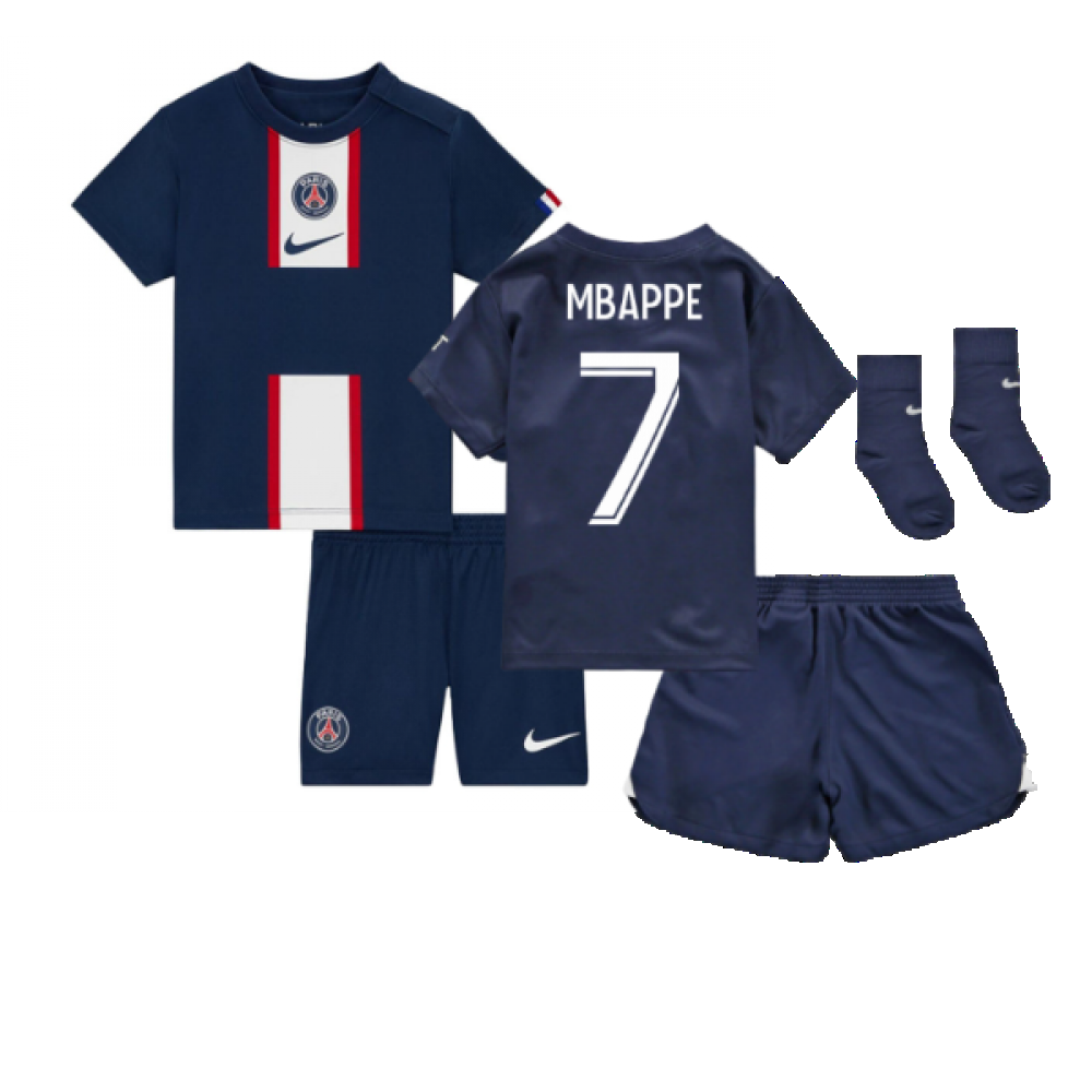 2022-2023 PSG Infants Home Kit (MBAPPE 7)