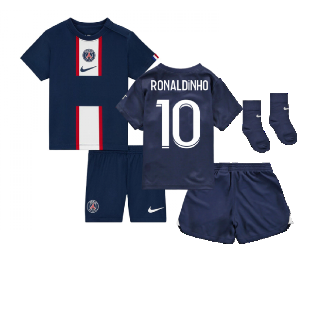 2022-2023 PSG Infants Home Kit (RONALDINHO 10)