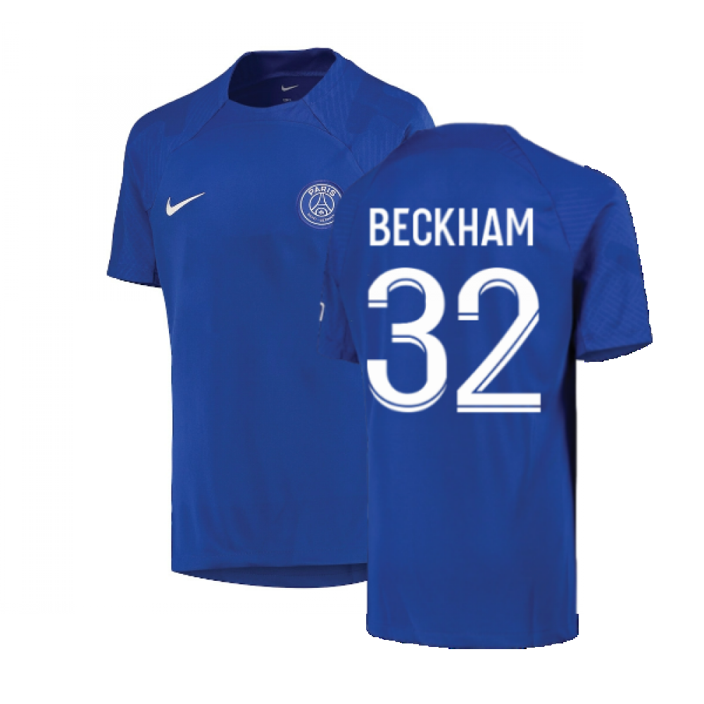 2022-2023 PSG Strike Training Shirt (Blue) - Kids (BECKHAM 32)